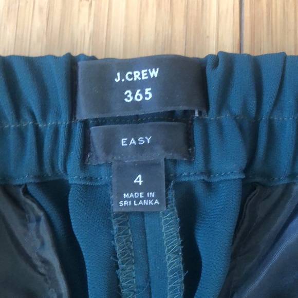 J CREW - NWOT Pull-On Easy Pant in Matte Crepe - Evergreen - Picture 6 of 7